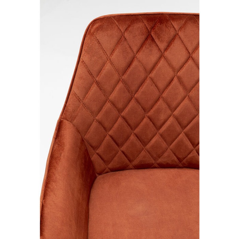 Chair with Armrest Harry Rust Red