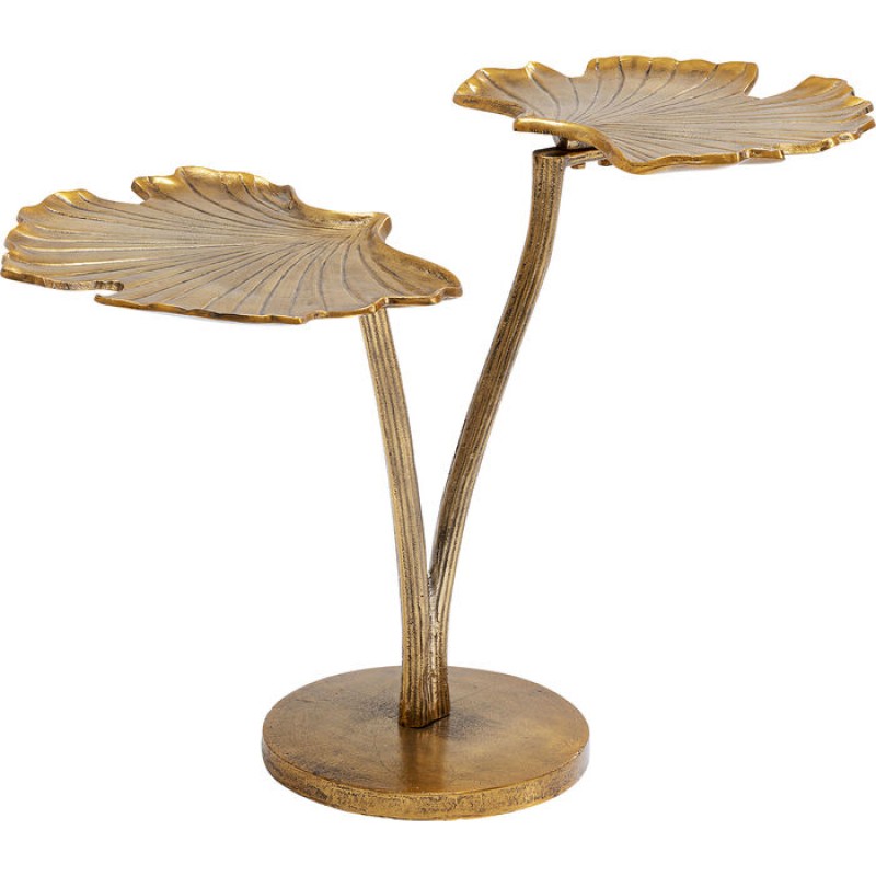 Side Table Leaf Brass 57x40cm