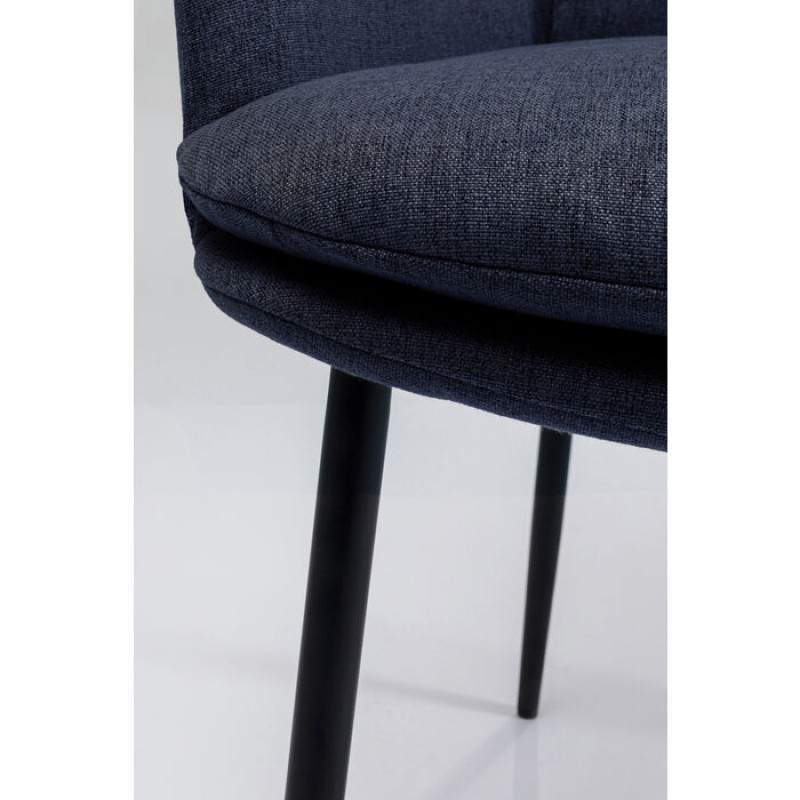 Chair with Armrest Thea Dark Grey