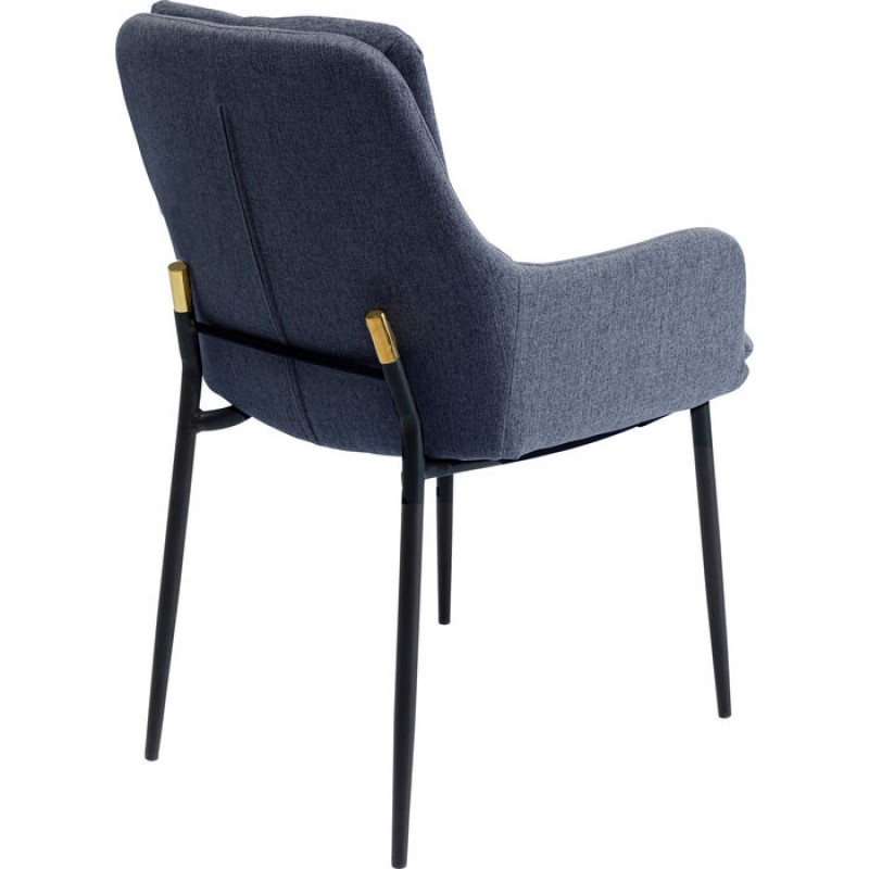 Chair with Armrest Thea Dark Grey