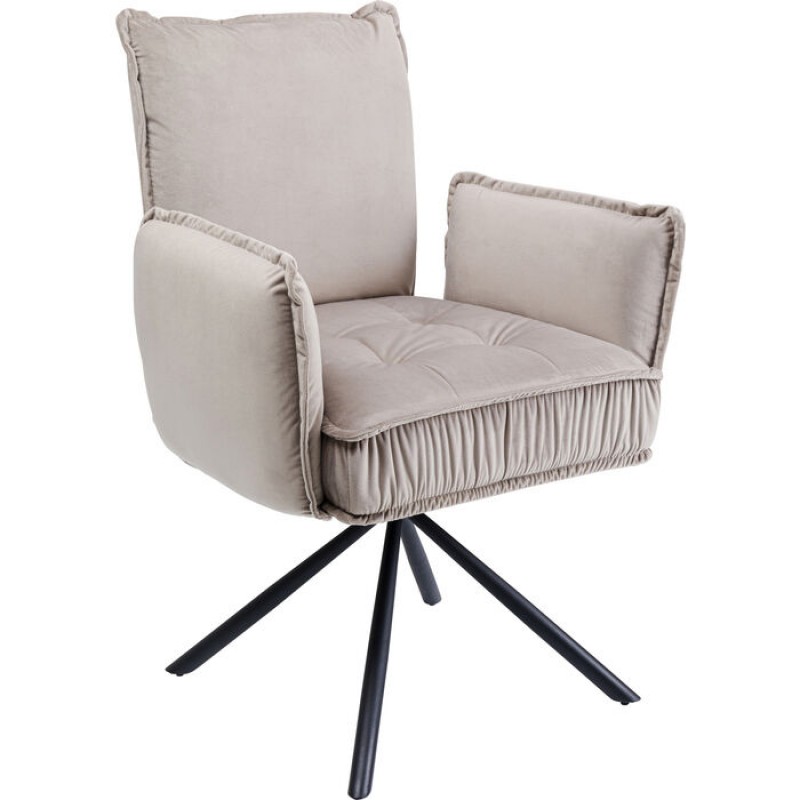 Chair with Armrest Chelsea Grey