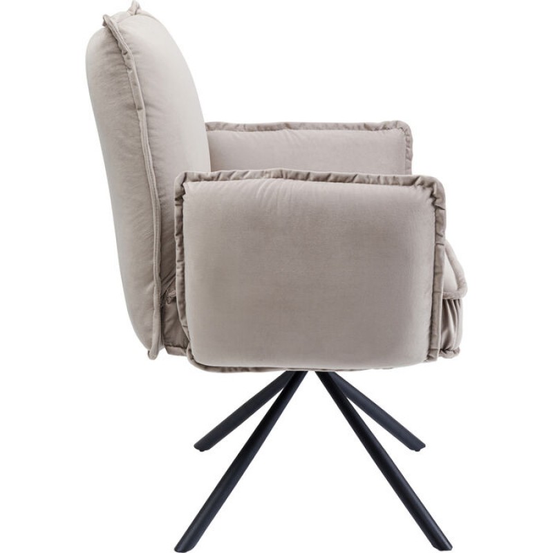 Chair with Armrest Chelsea Grey