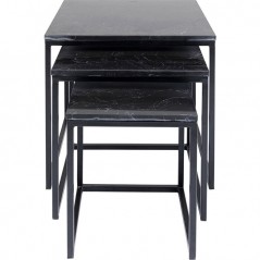 Side Table Key West Black (3/Set)