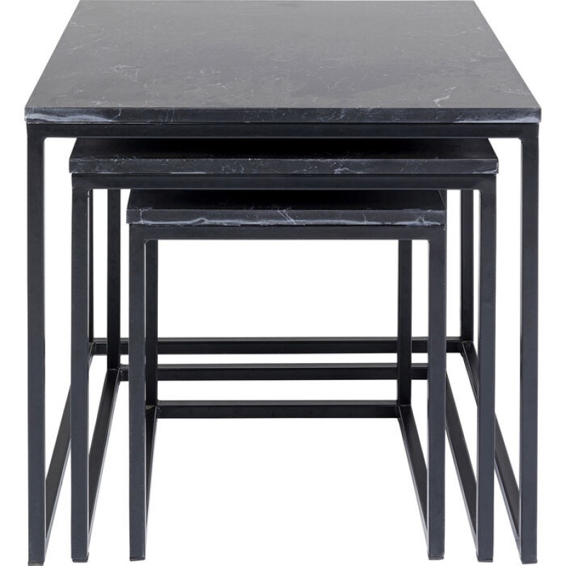 Side Table Key West Black (3/Set)