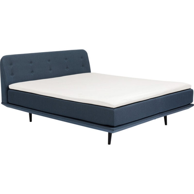 Boxspring Bed Luna Blue 180x200cm