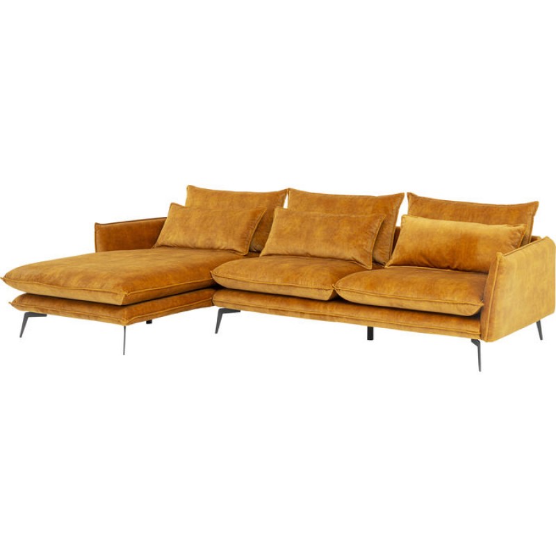 Corner Sofa Ferrara Left Curry 296cm