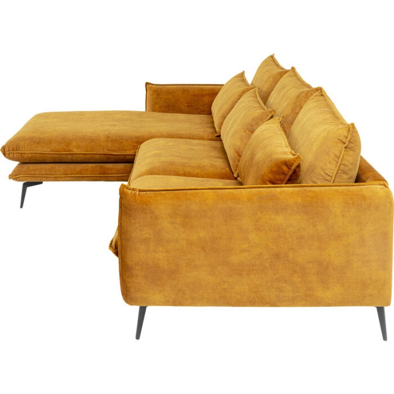 Corner Sofa Ferrara Left Curry 296cm