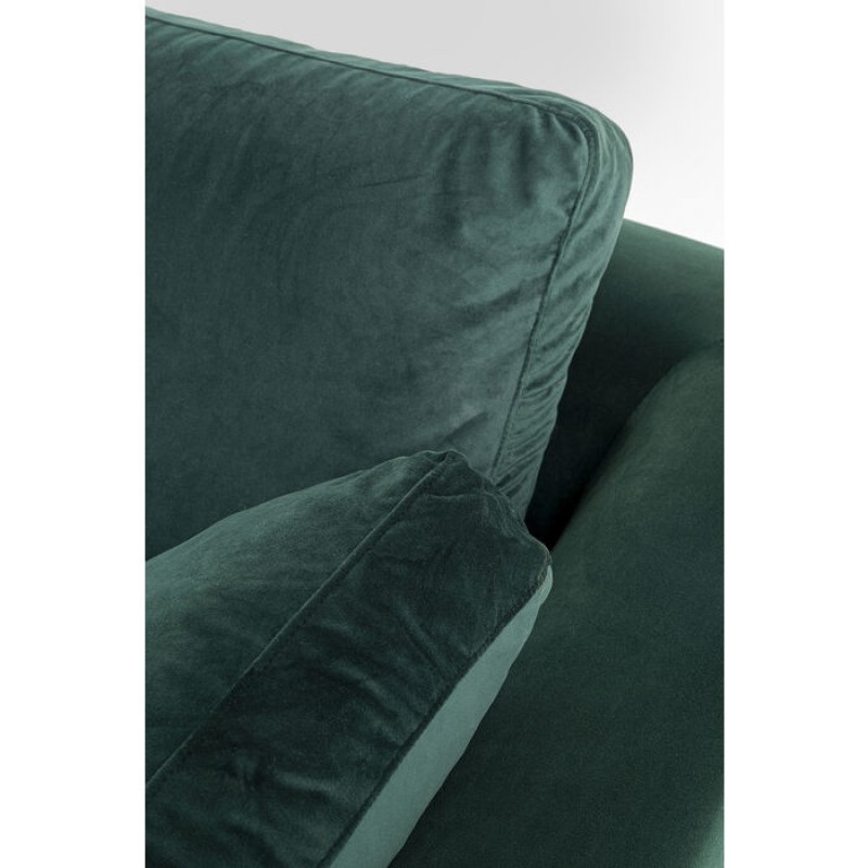 Corner Sofa Gianni Small Velvet Dark Green Left