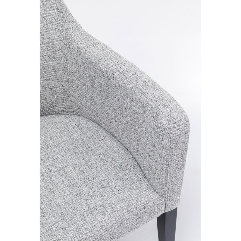 Chair with Armrest Mode Dolce Light Grey