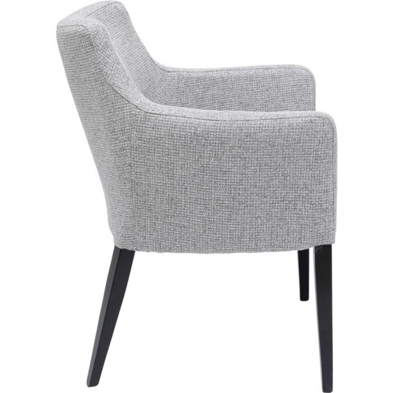 Chair with Armrest Mode Dolce Light Grey