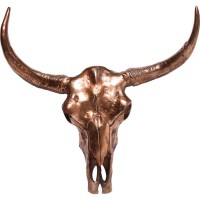 Deco Antler Skull Copper