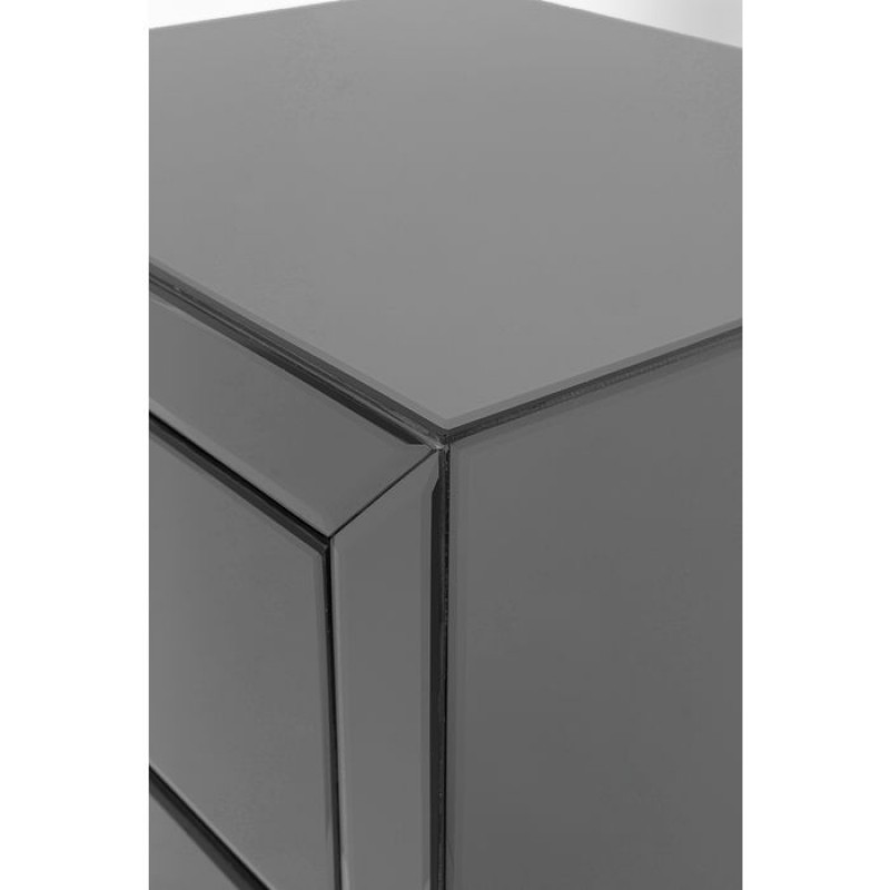 High Dresser Luxury Push 5 Drawers Grey