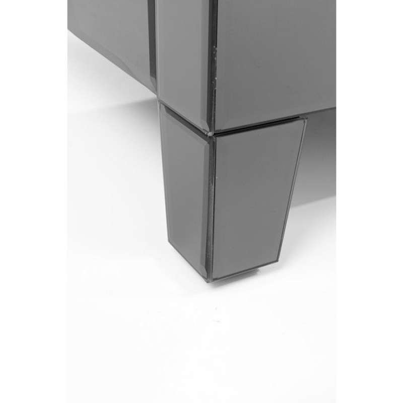 High Dresser Luxury Push 5 Drawers Grey