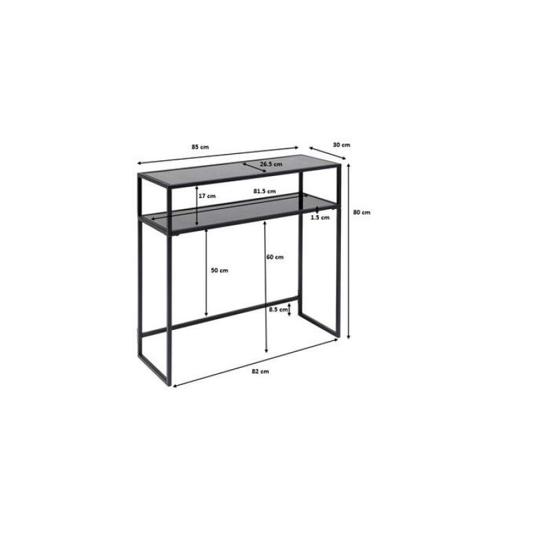 Console Loft Black 80x85