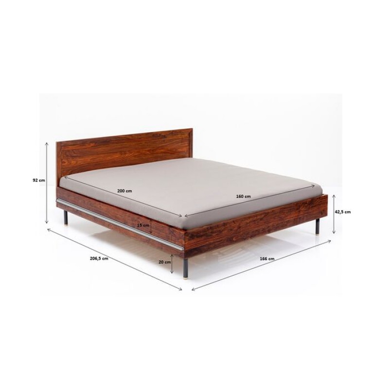 Wooden Bed Ravello 160x200