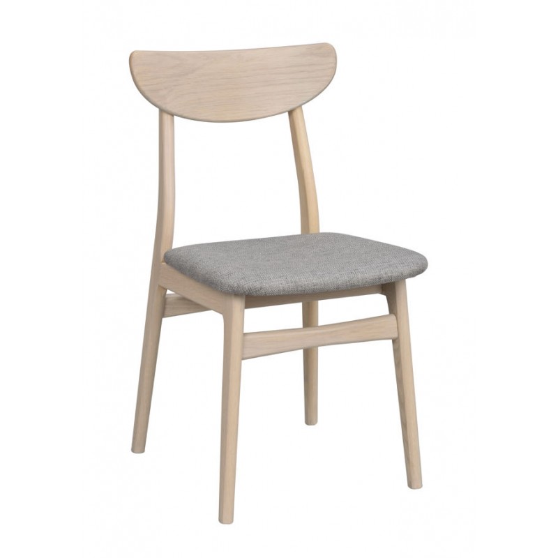 RO Rodham Chair Whitewash/Light Grey