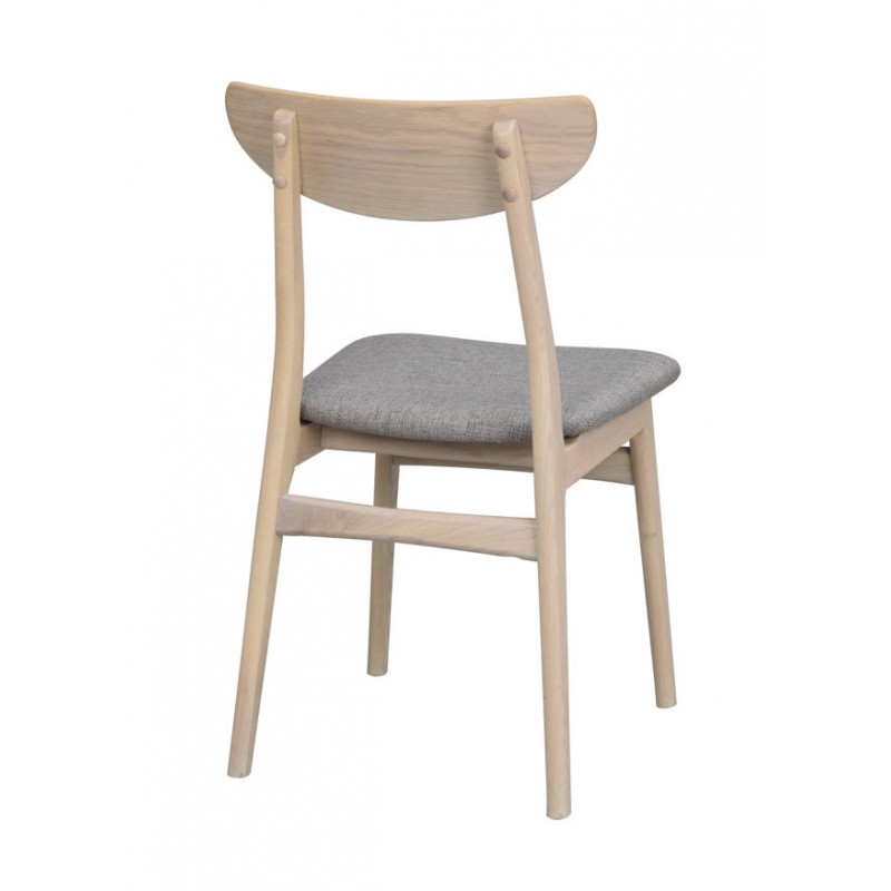 RO Rodham Chair Whitewash/Light Grey