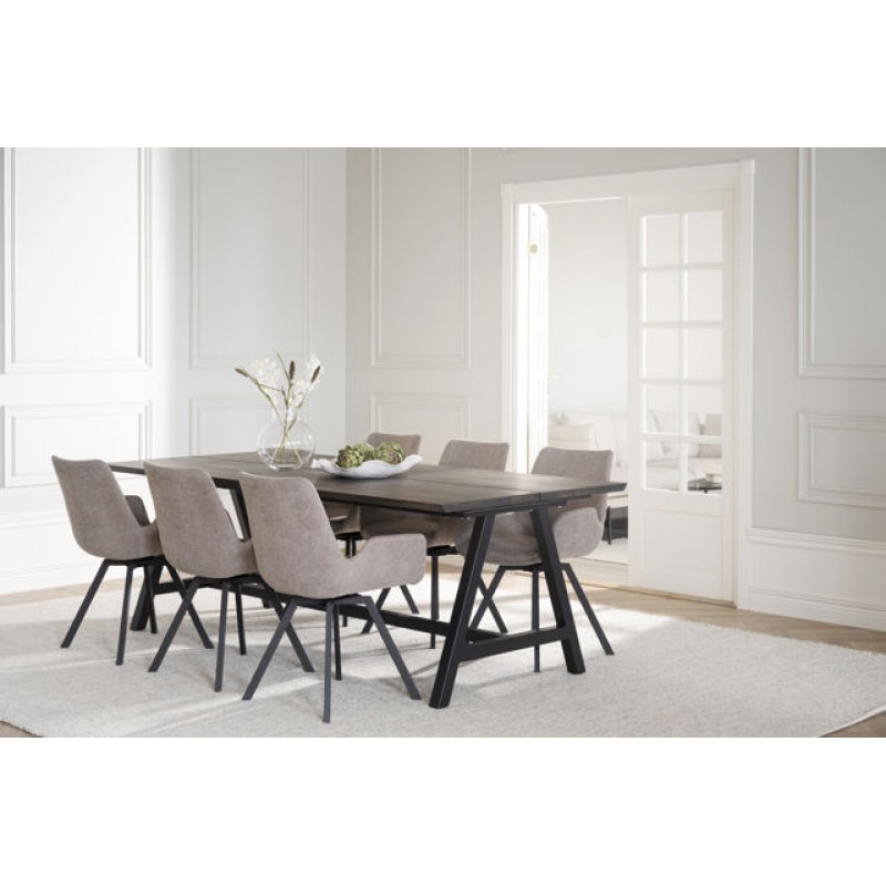 RO Carradale Extending Dining Table A 220x100 Brown/Black