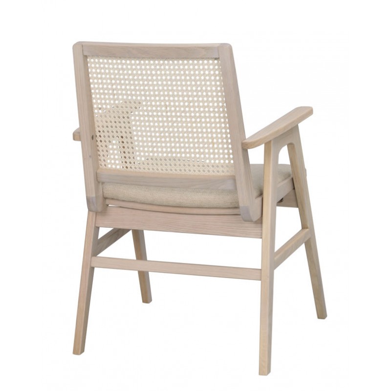 RO Prestwick Arm Chair Whitewash/Beige