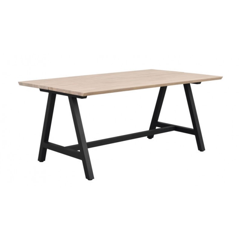 RO Carradale Extending Dining Table A 170x100 Whitewash/Black