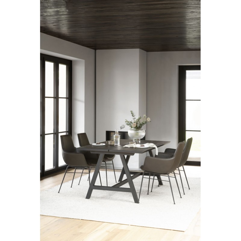 RO Carradale Extending Dining Table A 170x100 Black/Black