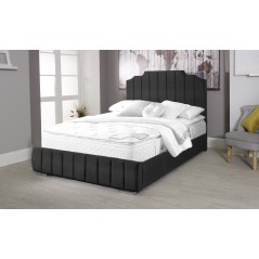 Oced Naples Black 4ft Small Double Bed