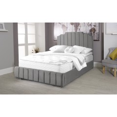 Oced Velvet Grey 4ft Small Double Bed