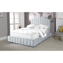 Oced Velvet Silver 4ft Small Double Bed