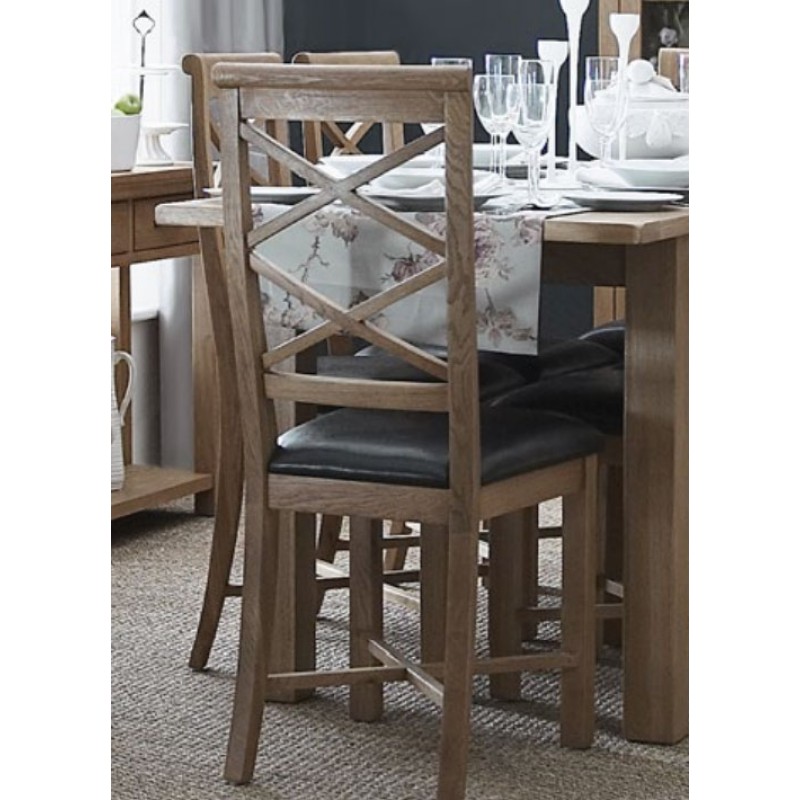 Oak Double Cross Back Chair 