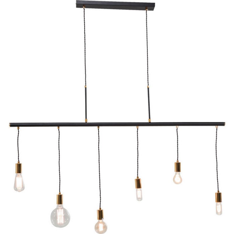 Pendant Lamp Pole Black Six