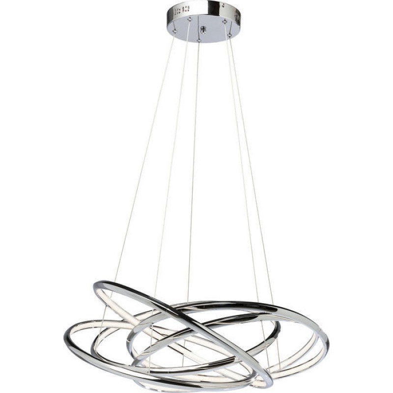 Pendant Lamp Saturn LED Chrome Big