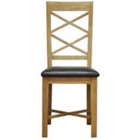 Oak Double Cross Back Chair 