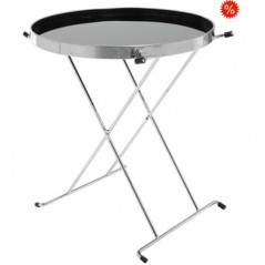 Trolley Salon Round Black